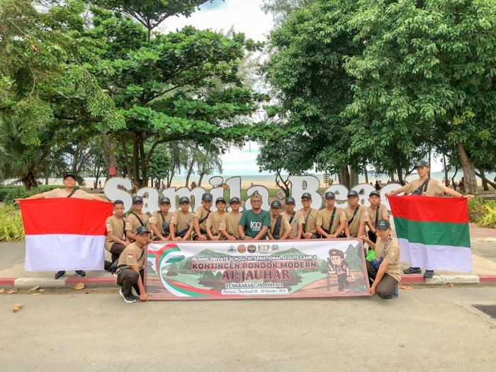 Santri Al-Jauhar Tungkaran Berpartisipasi dalam Perkemahan Pramuka Internasional di Pattani, Thailand